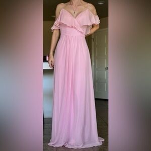 Mori Lee Blossom Maxi Bridesmaid Dress